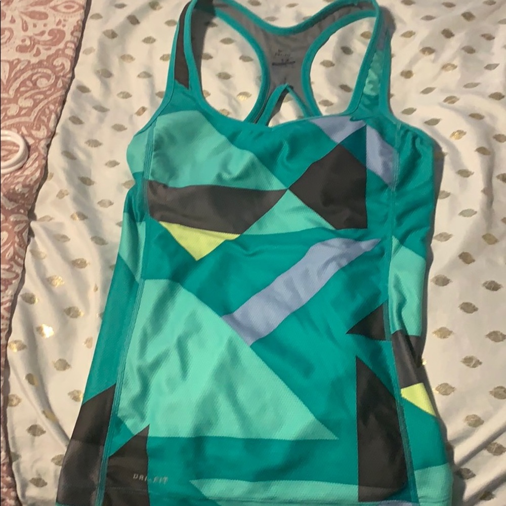 Nike tank top with bra